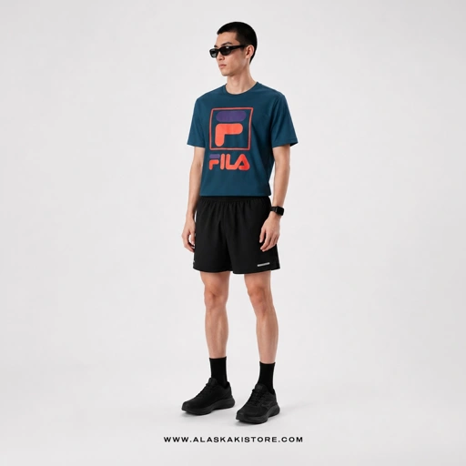 Quickdry Tshirt Green Logo Red FL4015