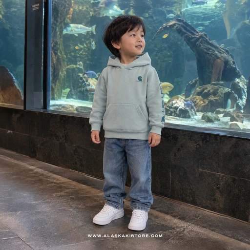 Pullover Hoodie Toddler Green CR1019