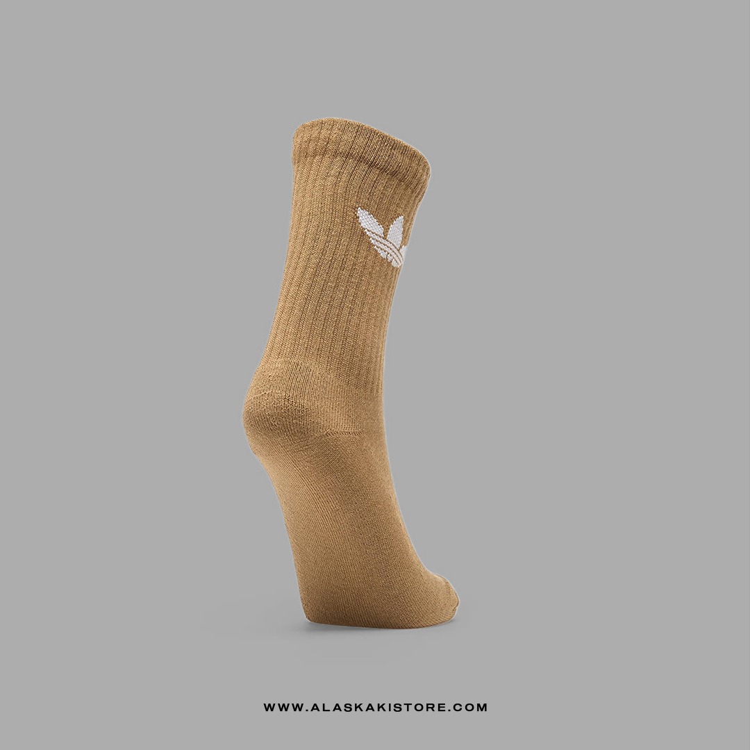 Trefoil Crew Socks Brown AD9017
