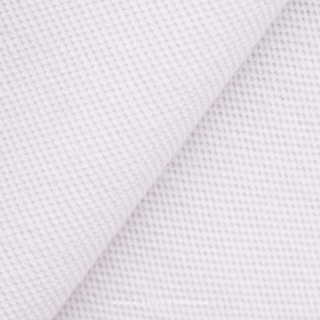 Half Zip Polo Shirt by Common Issue White CI4042
