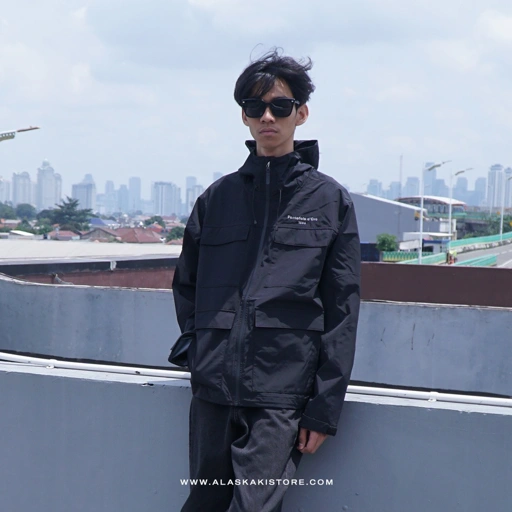 Image of Windbreaker Jacket Black PF1002
