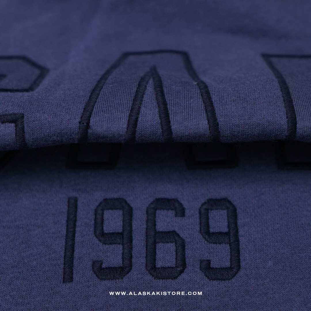 Fleece Pullover Hoodie Navy GA1046