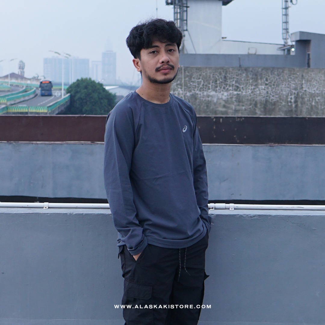 Long Sleeve Running Shirt Grey AS4005