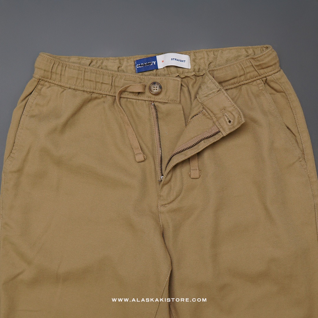 Straight Fit Linen Pants Brown ON5104