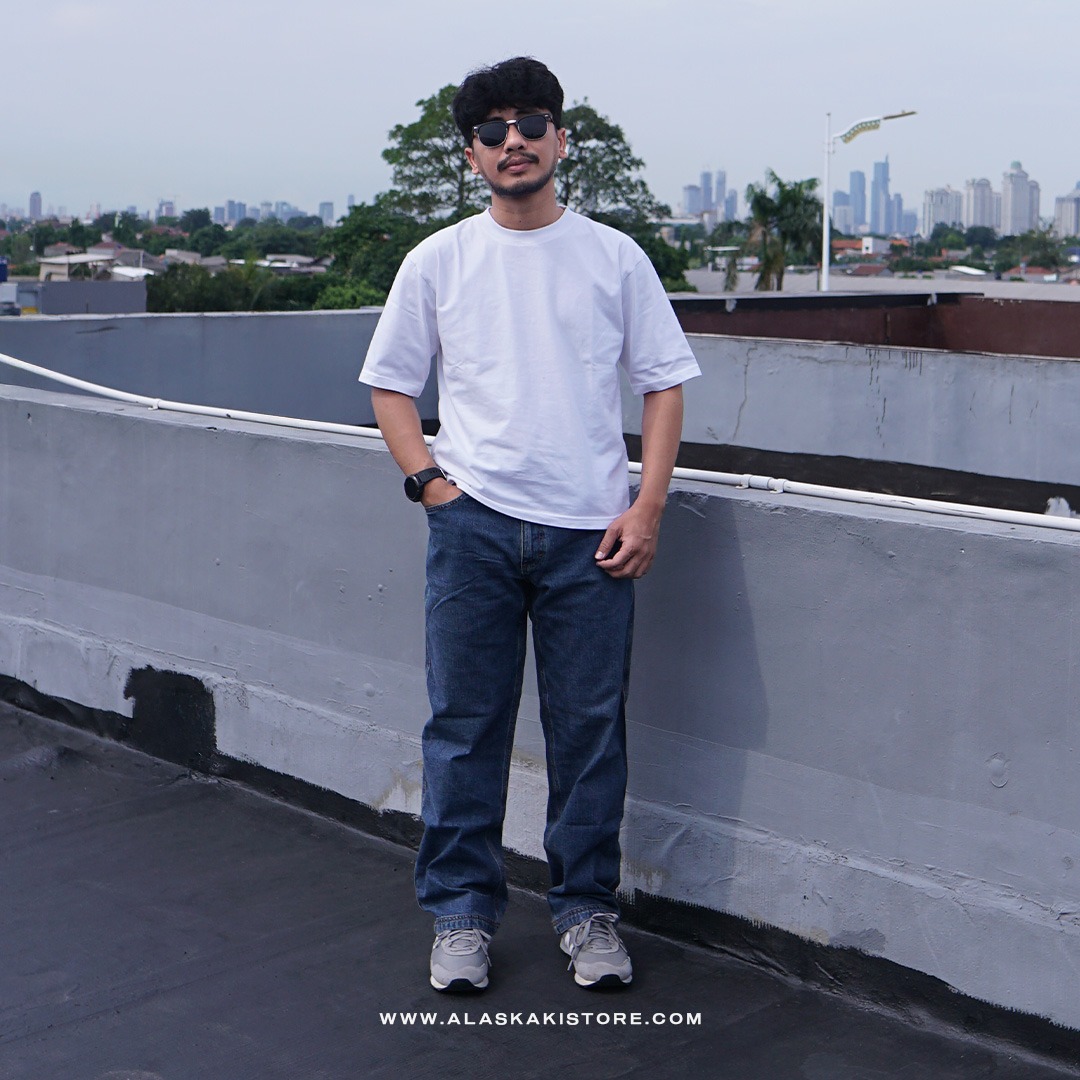 Denim Jeans Relaxed Fit Blue Washed DL5025