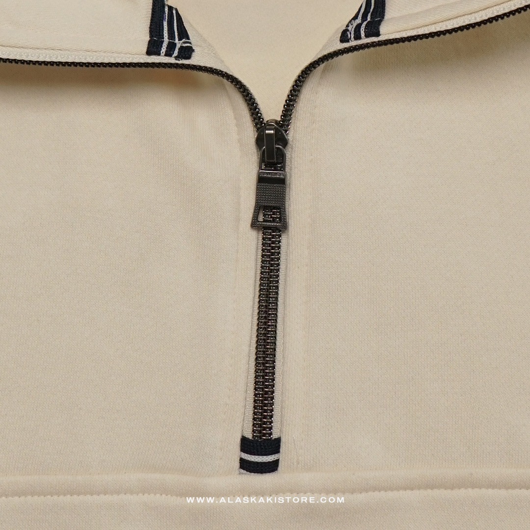 Half Zip Sweatshirt Beige NC1013