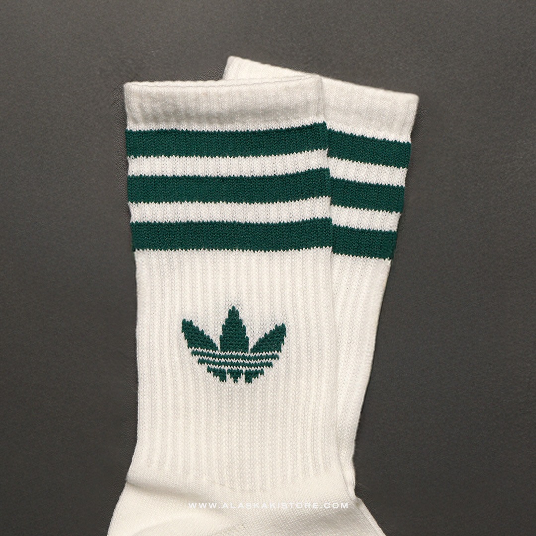 Stripes Crew Socks Green Stripe AD9007