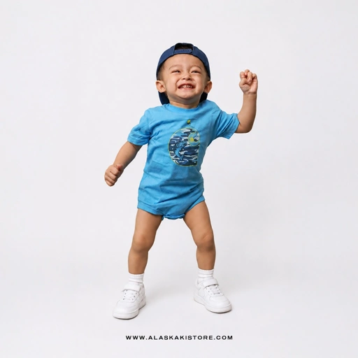 Image of Bodysuits Baby Jumper Blue CR4011