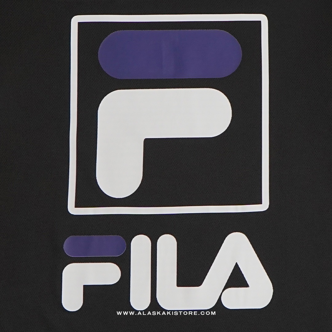 Quickdry Tshirt Black Logo White FL4013