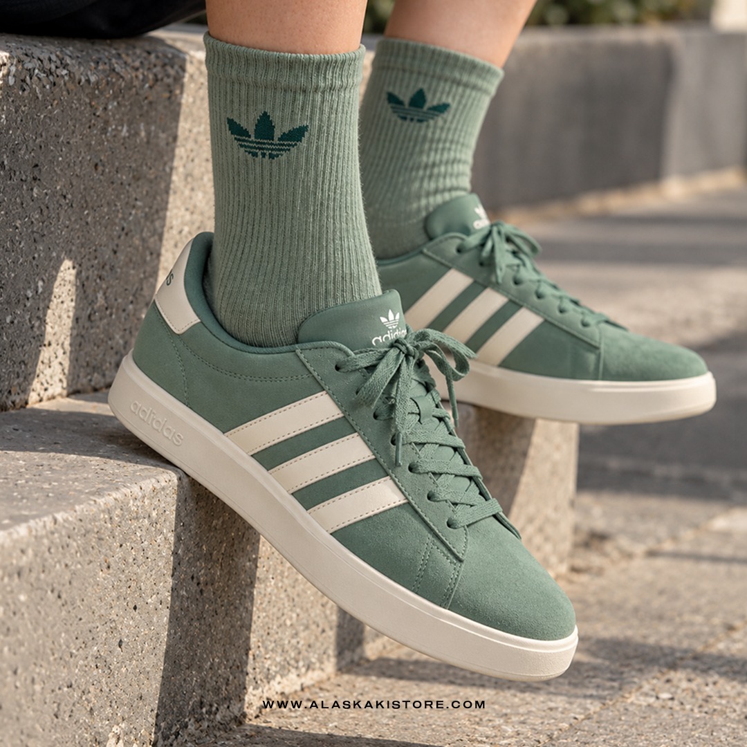 Trefoil Crew Socks Green AD9016