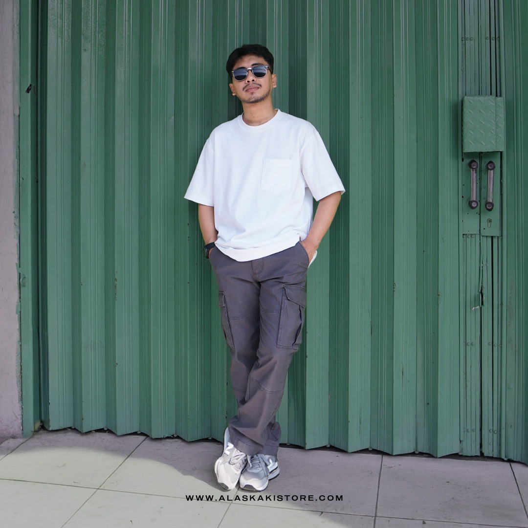 Loose Cargo Pants Grey ON5109