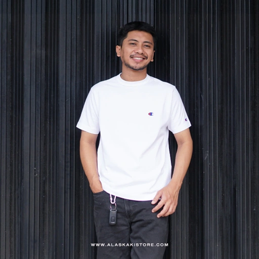 Image of Small Logo Tees White by Chmpion CH4093