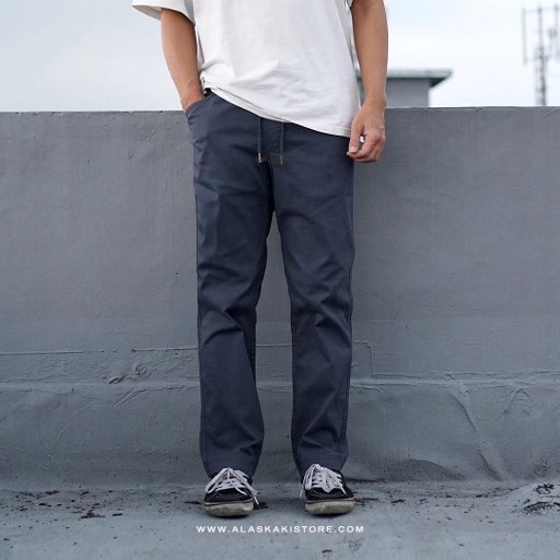 Image of Bean Flex Canvas Pants Navy Blue LB5003