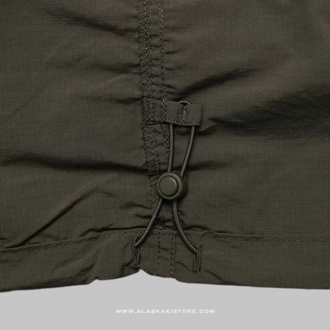 Loose Fit Parachute Pants Olive GU5026