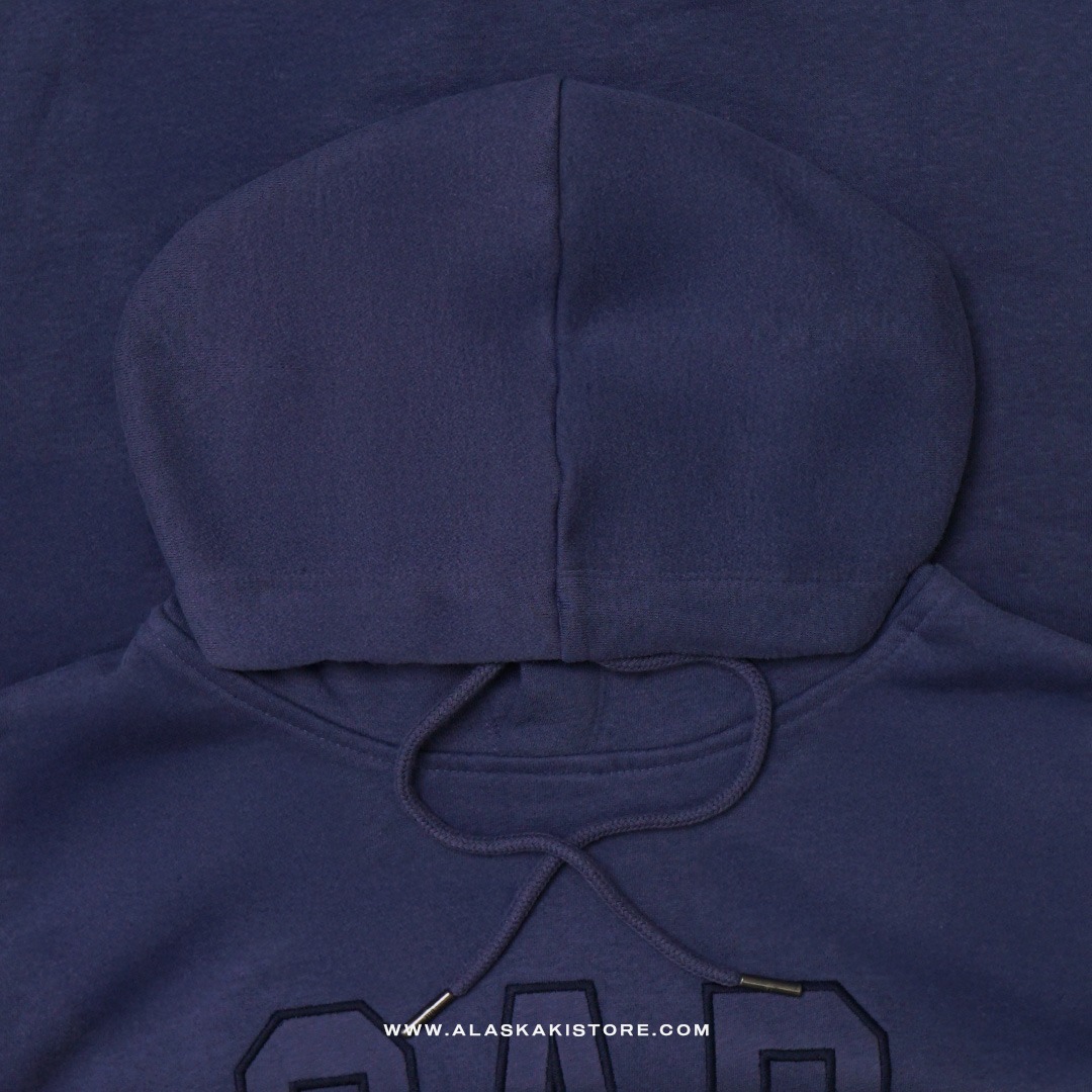 Fleece Pullover Hoodie Navy GA1046