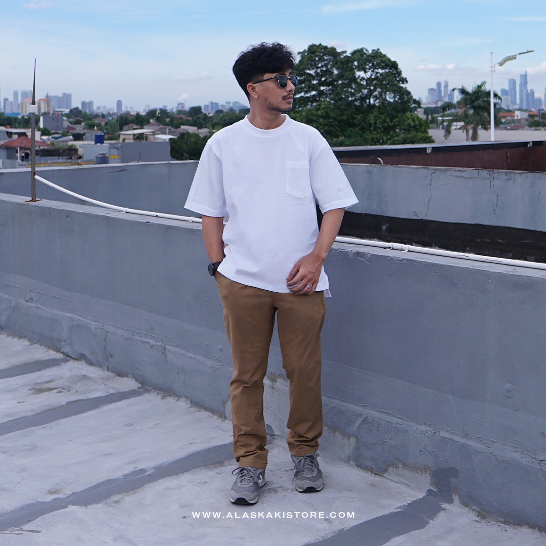 Straight Fit Chino Pants Brown ON5081