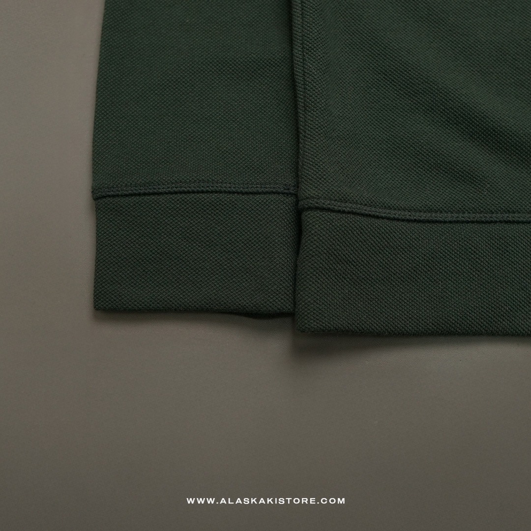 Half Zip Pique Shirt Teal Green NC1016