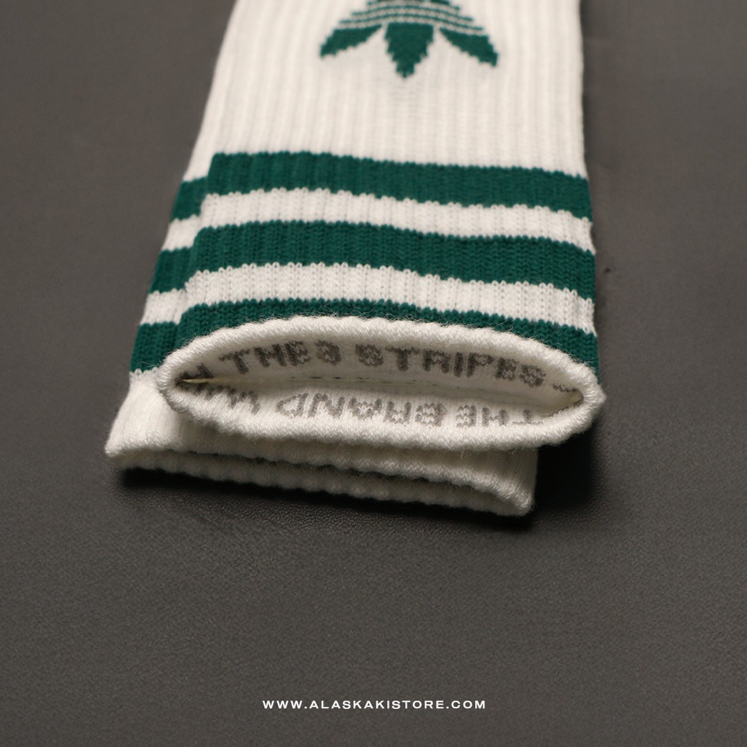 Stripes Crew Socks Green Stripe AD9007
