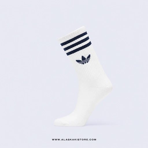 Image of Stripes Crew Socks Navy Stripe AD9010