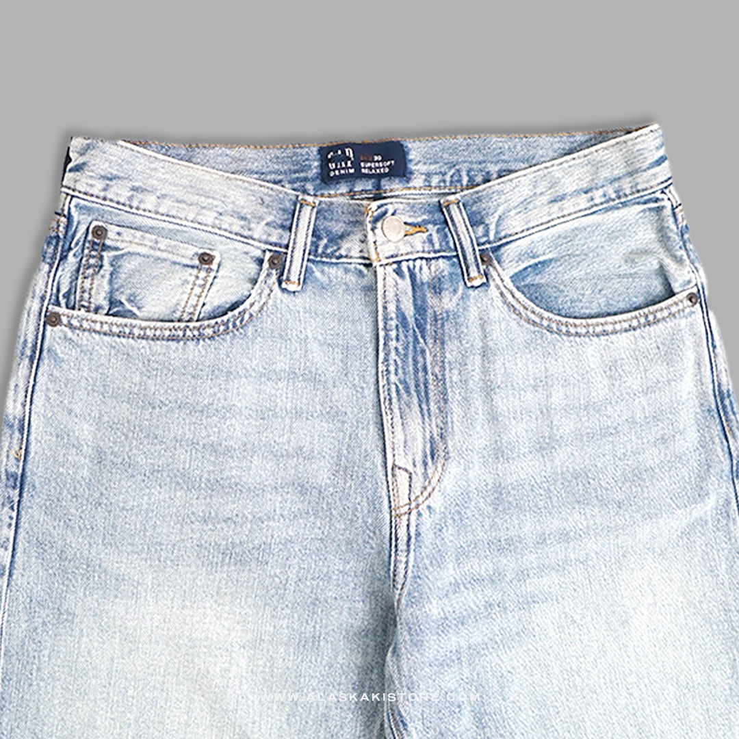 Loose/Relaxed Fit Jeans Light Washed GA5025