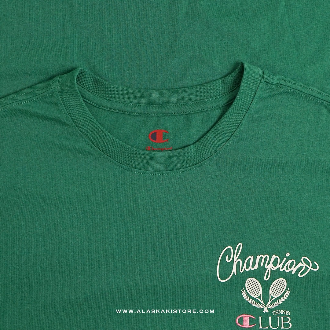 Printed T-shirt by Chmpion Green CH4095