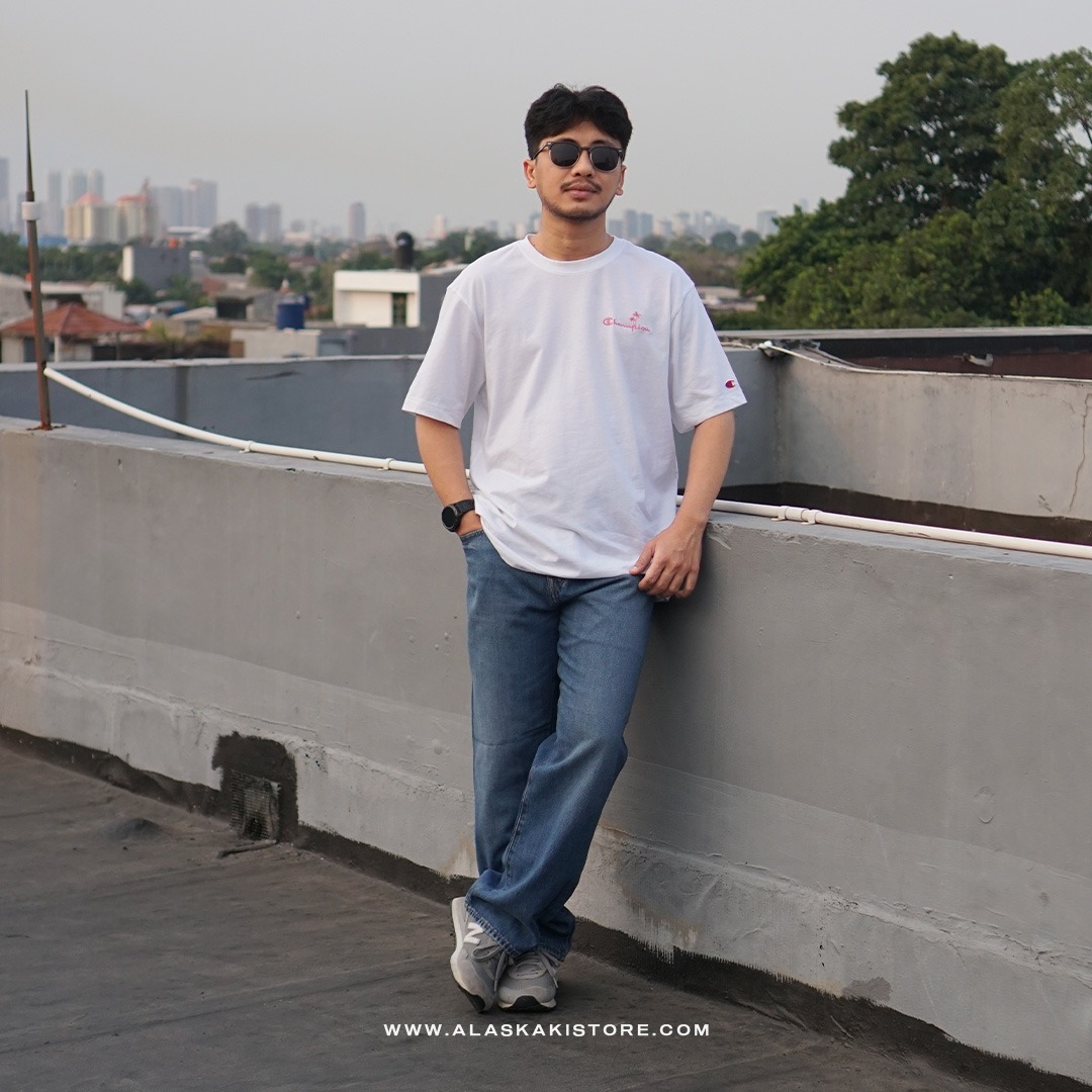 Printed T-shirt by Chmpion White CH4096
