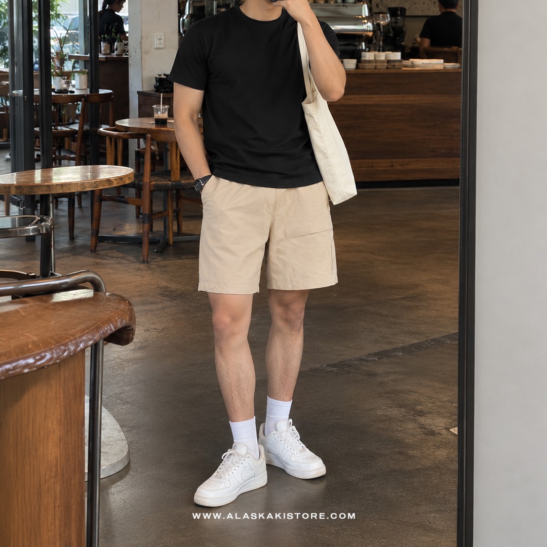 Cargo Short Pants Light Khaki CO6007