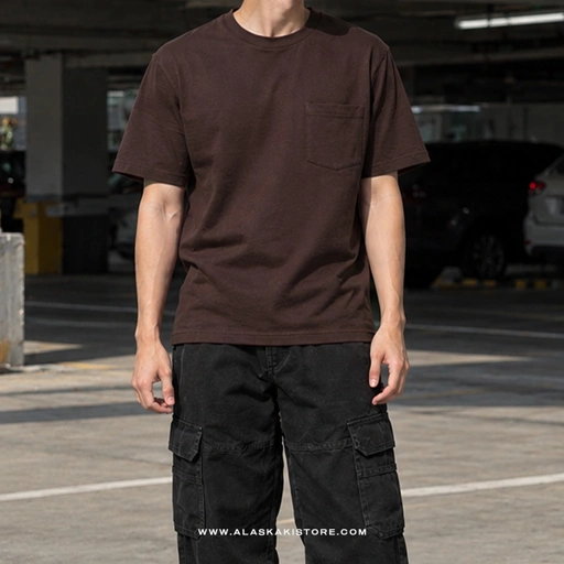 Heavyweight Oversized Tees Dark Brown CI4058