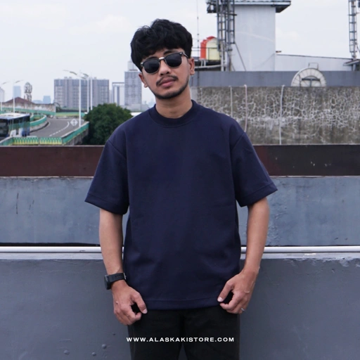 Image of Heavyweight Oversized Tshirt by Common Issue Navy CI4045