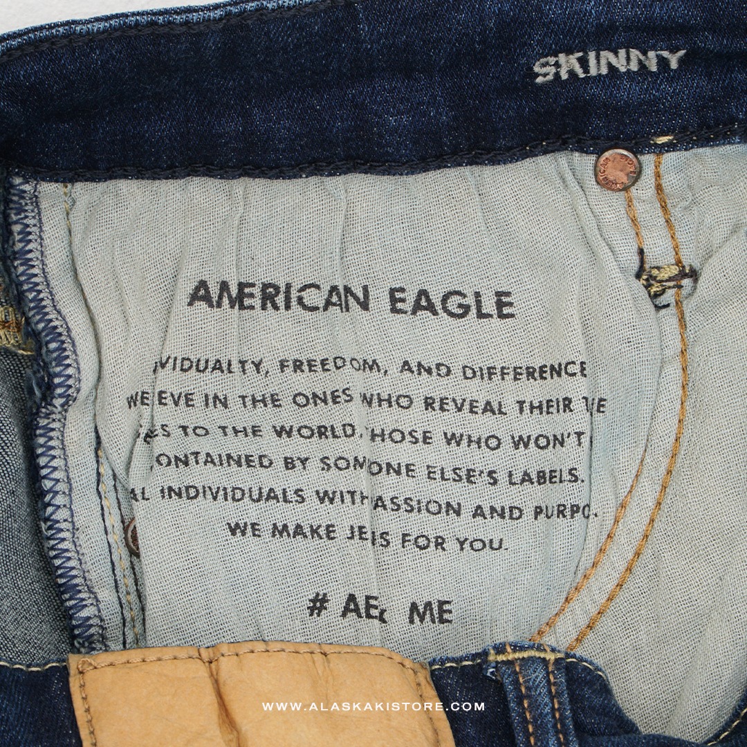 Skinny Fit Denim Trousers Blue Wash AE5008