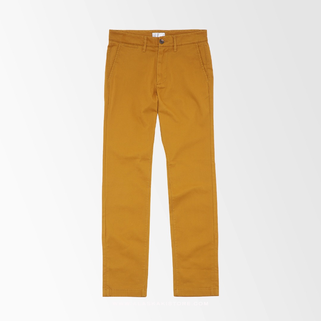 Slim Fit Chino Trousers Mustard GF5034