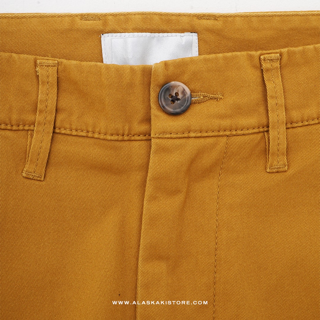 Slim Fit Chino Trousers Mustard GF5034