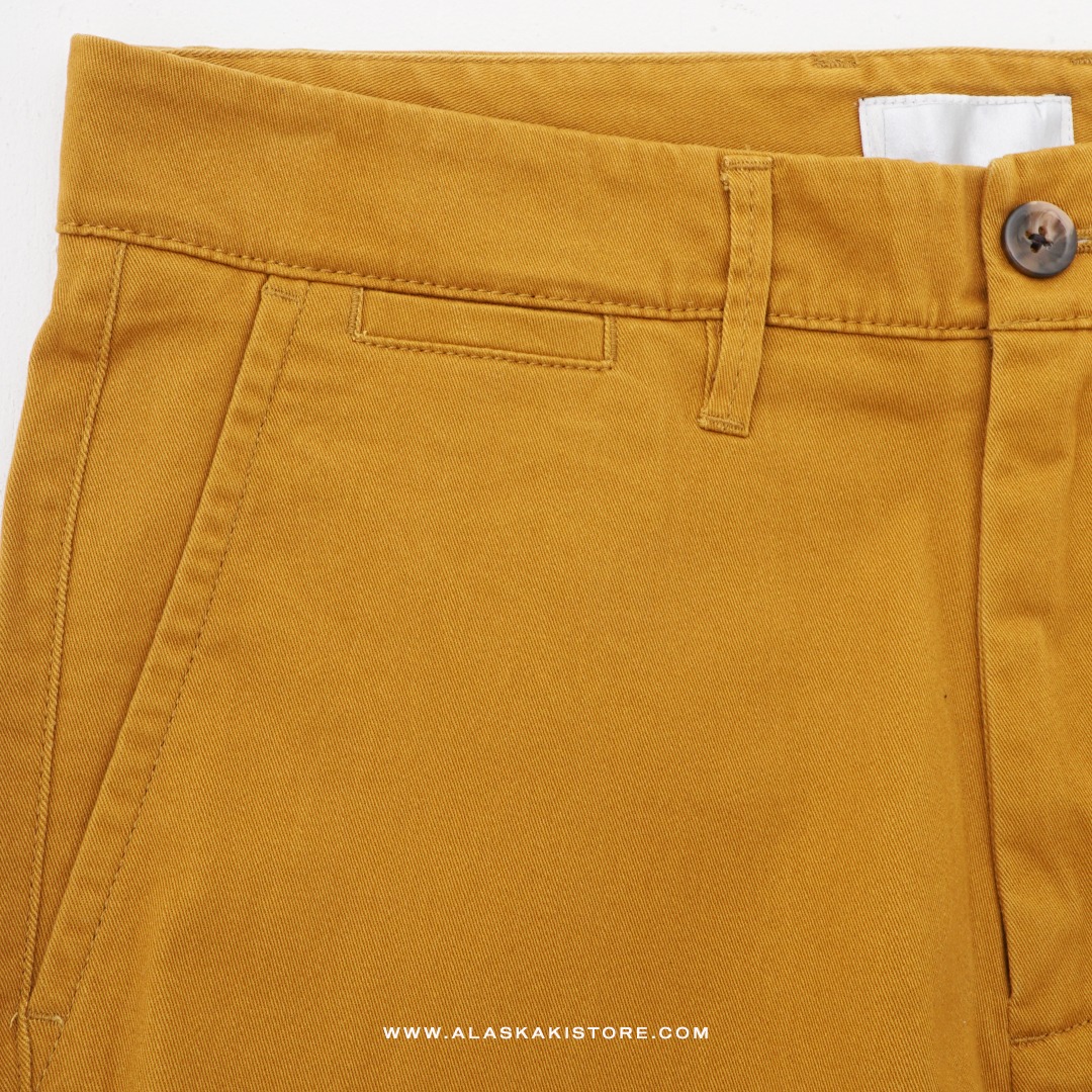 Slim Fit Chino Trousers Mustard GF5034