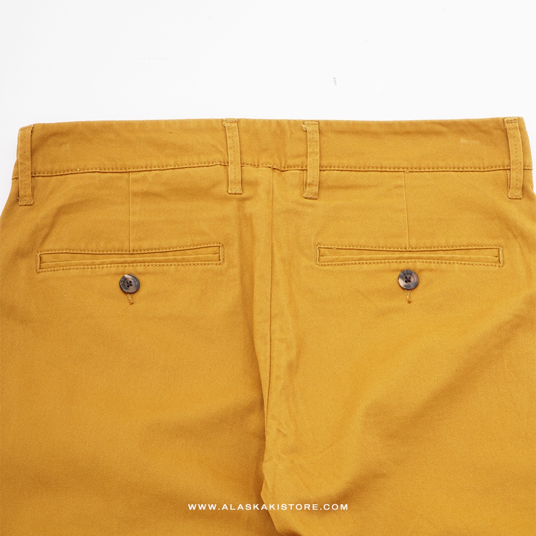 Slim Fit Chino Trousers Mustard GF5034