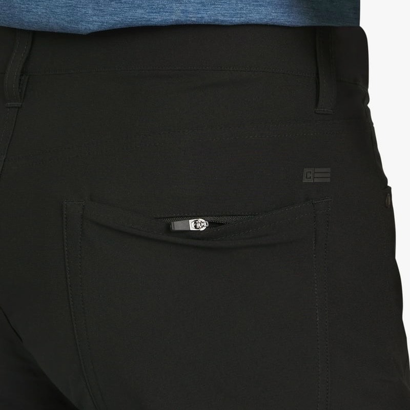 Slim Fit Stretch Flex Waistband Pants Black CP5004