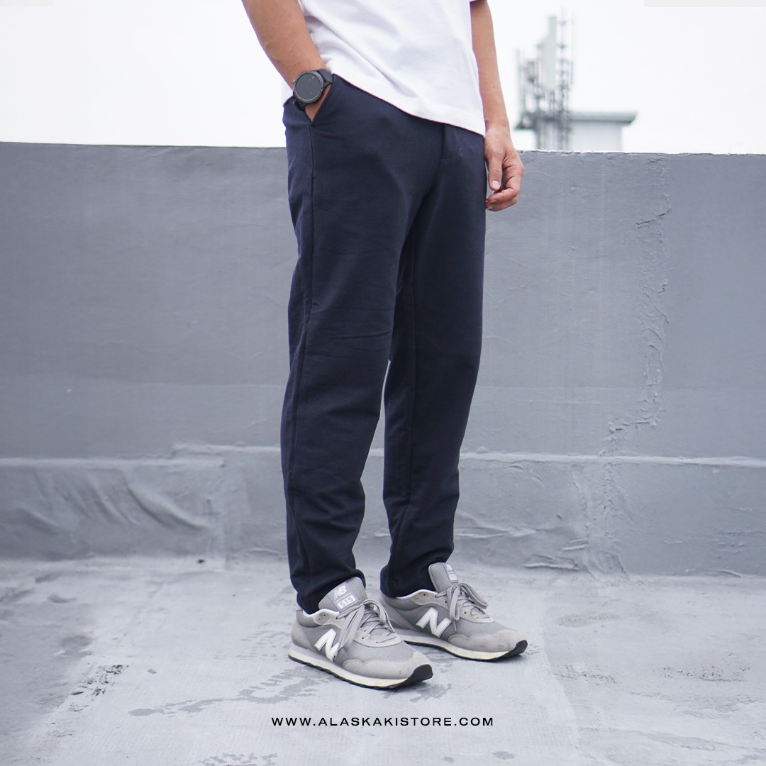 Slim Fit Wool Pants Dark Navy GU5023