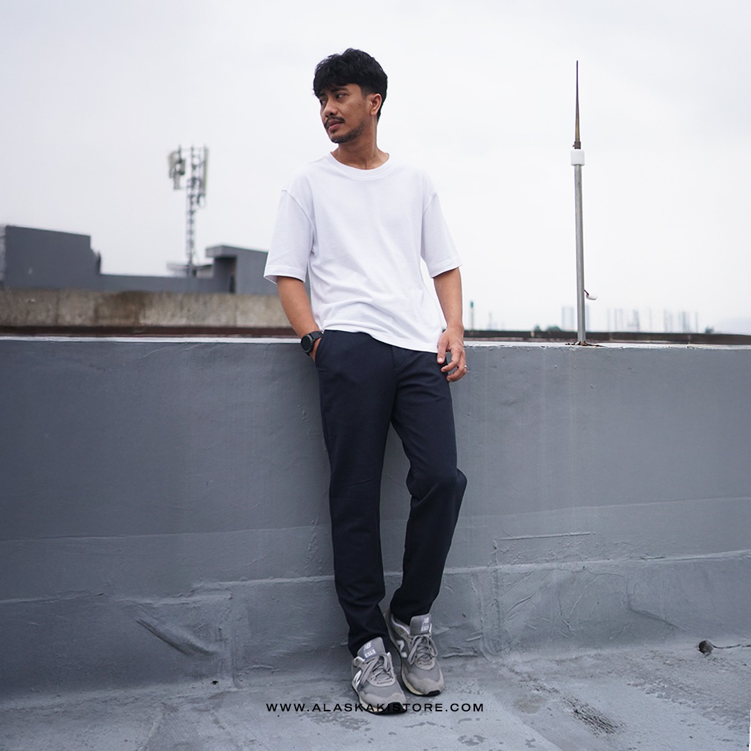 Slim Fit Wool Pants Dark Navy GU5023