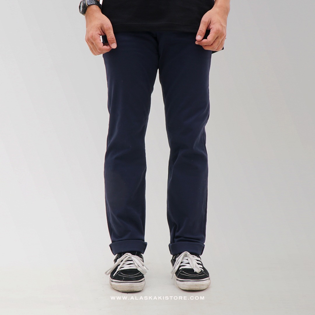 Slim Fit Chino Trousers Navy GF5031