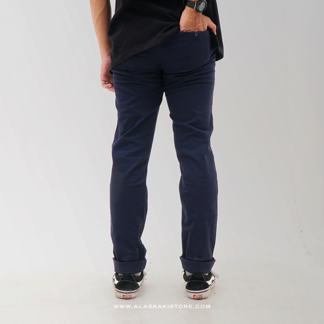 Slim Fit Chino Trousers Navy GF5031