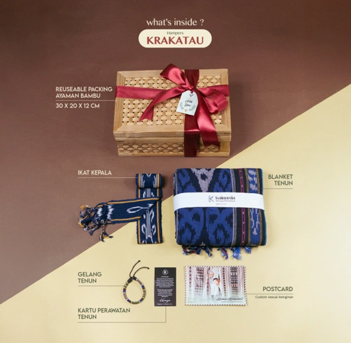 Image of KAINNESIA Krakatau-Souvenir Hampers Pernikahan Birthday Gift Graduation Gift Birthday Hampers Custom
