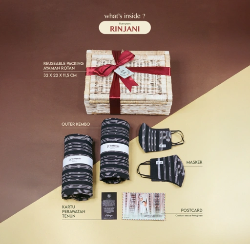 Image of KAINNESIA Rinjani-Souvenir Hampers Pernikahan Birthday Gift Graduation Gift Birthday Hampers Custom