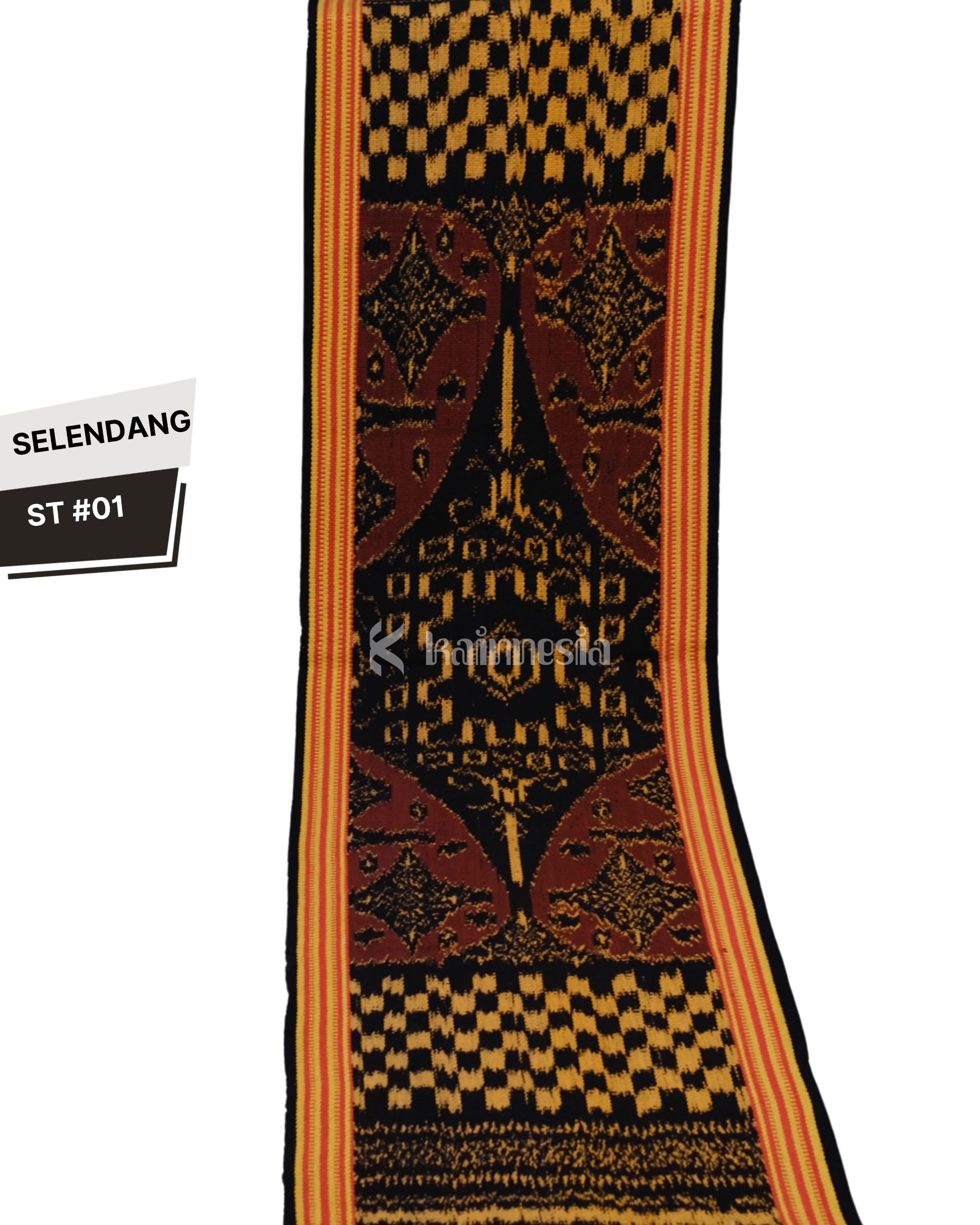 KAINNESIA Syal Selendang Etnik Premium Motif Bali 