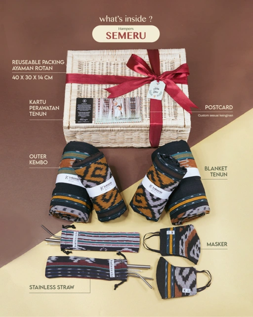 Image of KAINNESIA Semeru-Souvenir Hampers Pernikahan Birthday Gift Graduation Gift Birthday Hampers Custom