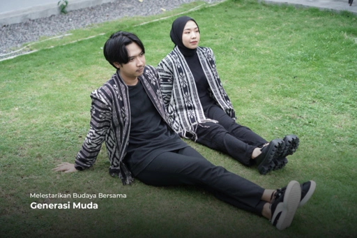 Image of KEMBO - OUTER TENUN - KODE 05 PUTIH HITAM