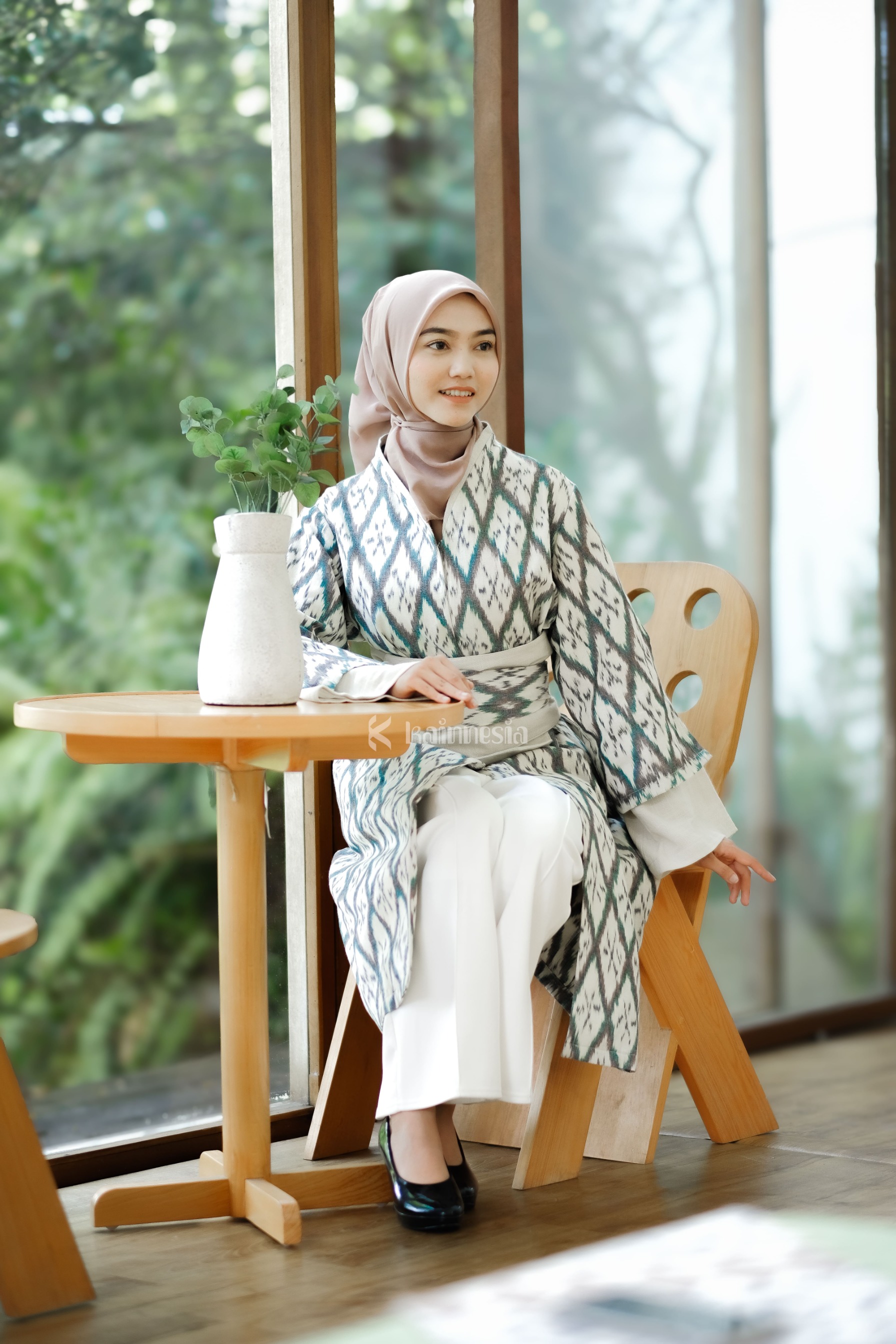 KAINNESIA Tunik Tenun Wanita Seraya Series Fit to L