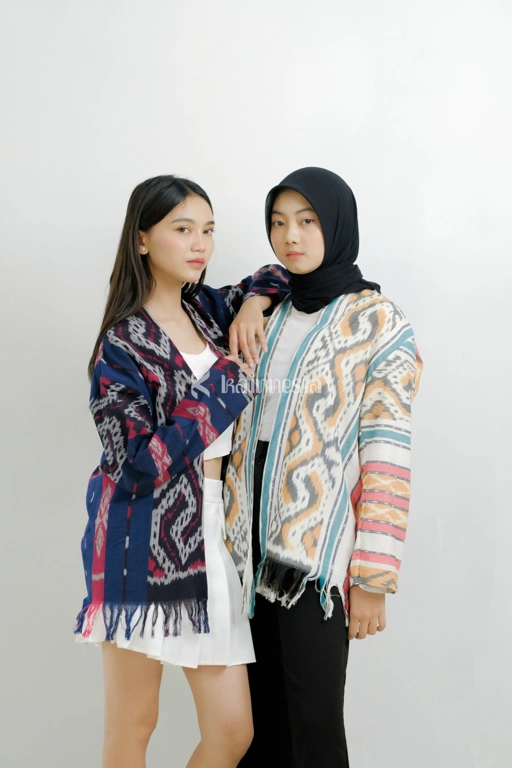 Image of KEMBO - OUTER TENUN - KODE 09 BIRU MERAH