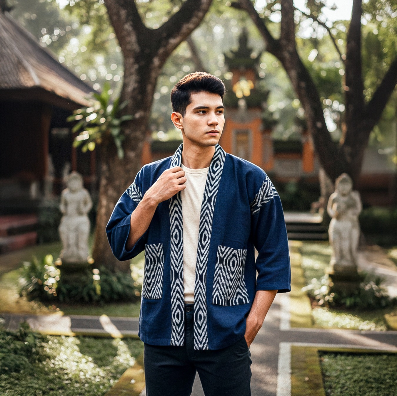Kainnesia Outer Tenun Pria Wanita Nara Series 