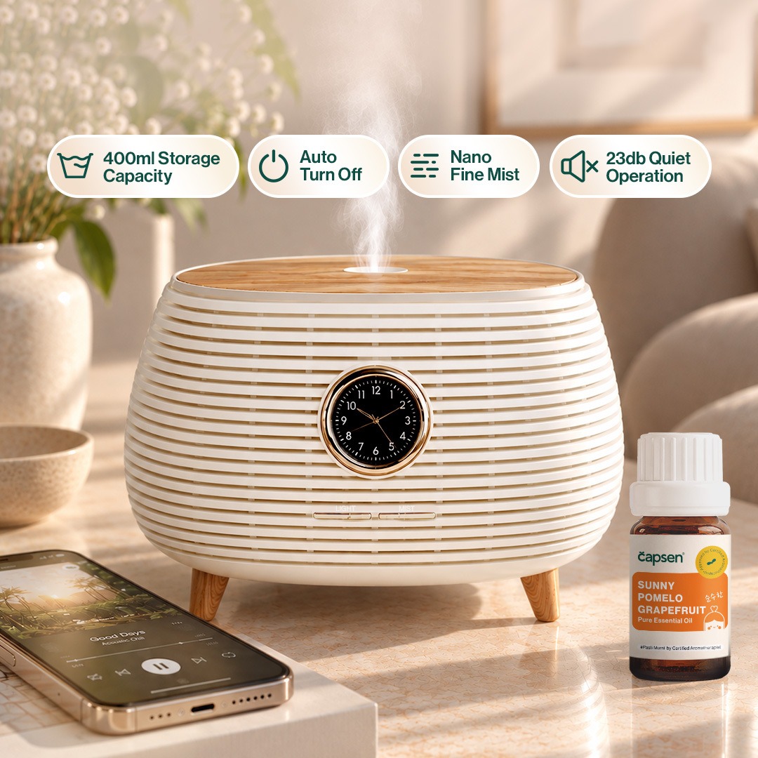 CAPSEN Diffuser Bird Nest Bluetooth Bundle Oil Aromatherapy Humidifier