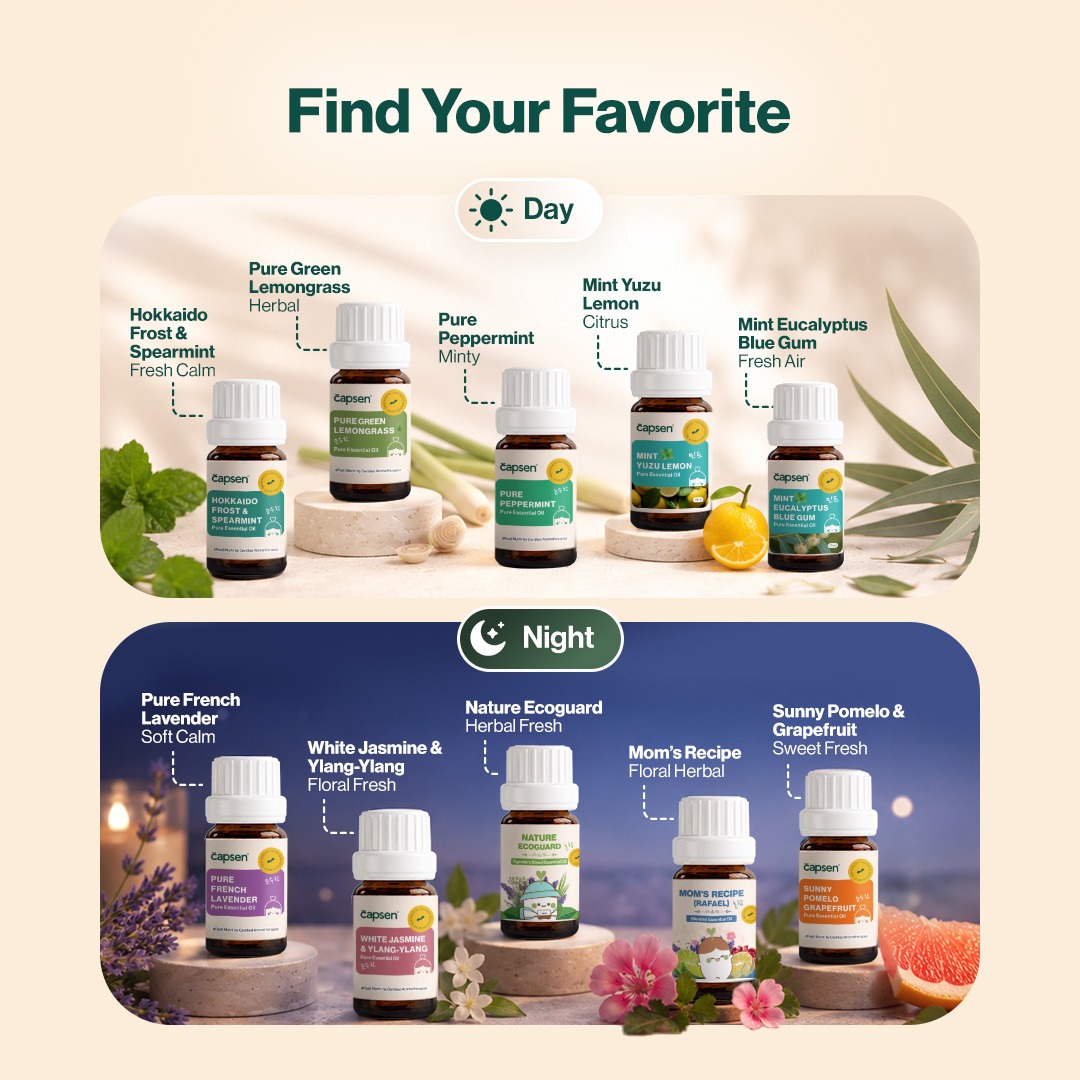 CAPSEN Wellness at Home Starter Package OIL ONLY Pure Essential Oil Aromatherapy
