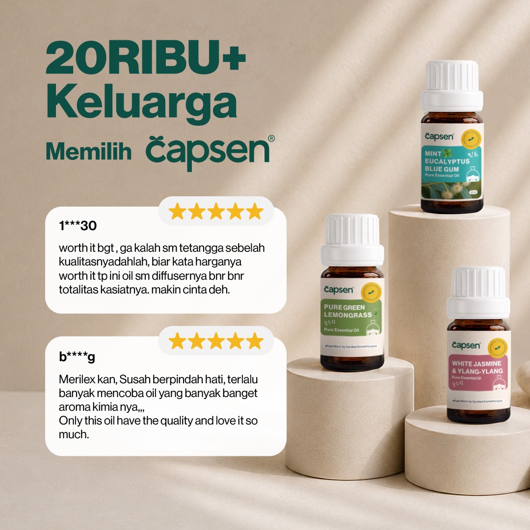 CAPSEN Wellness at Home Starter Package OIL ONLY Pure Essential Oil Aromatherapy